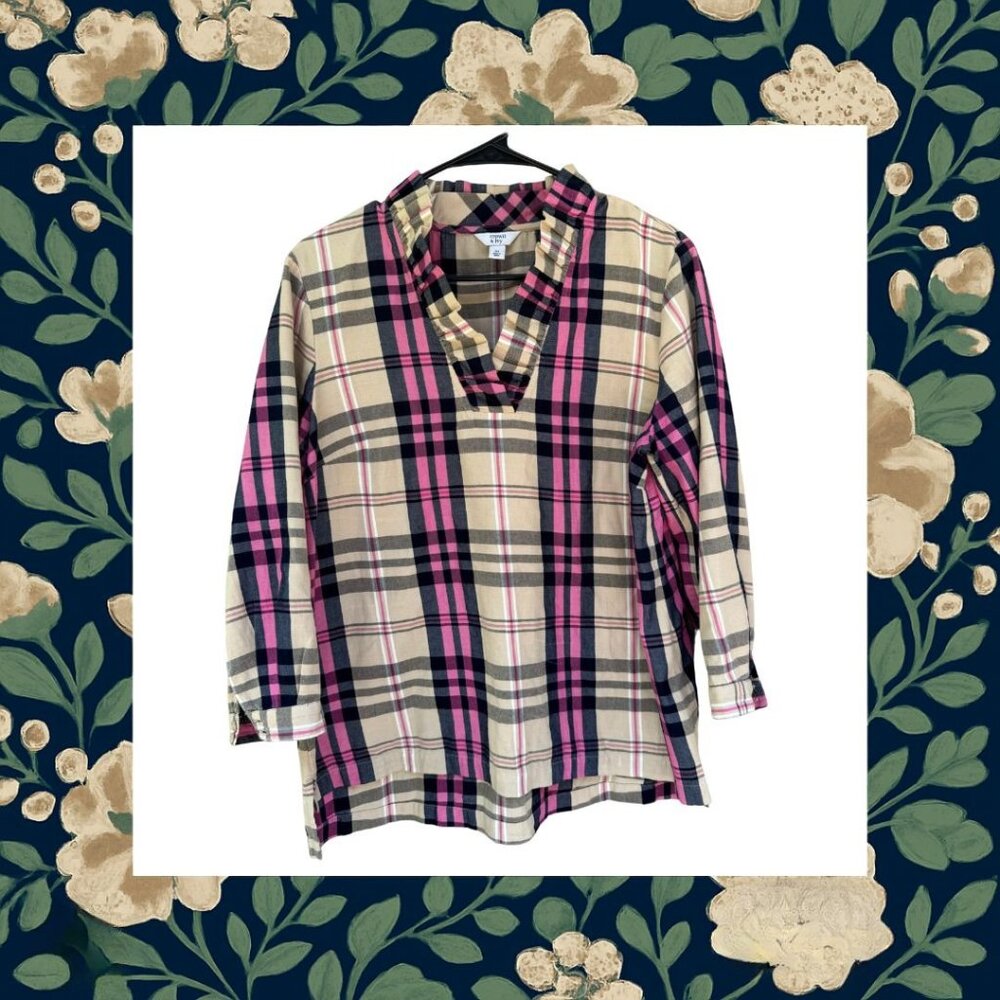 Crown & Ivy Plaid Blouse